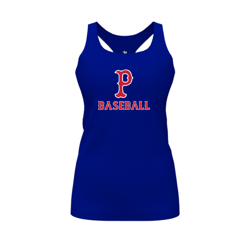 [CUS-DFW-RCBK-PER-RYL-FYS-LOGO1] Racerback Tank Top (Female Youth S, Royal, Logo 1)