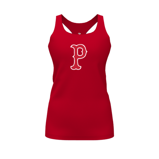 [FT0TRBRD-FYS-LOGO1] Decker Racerback Tank Top (Female Youth S, Red, Logo 1)