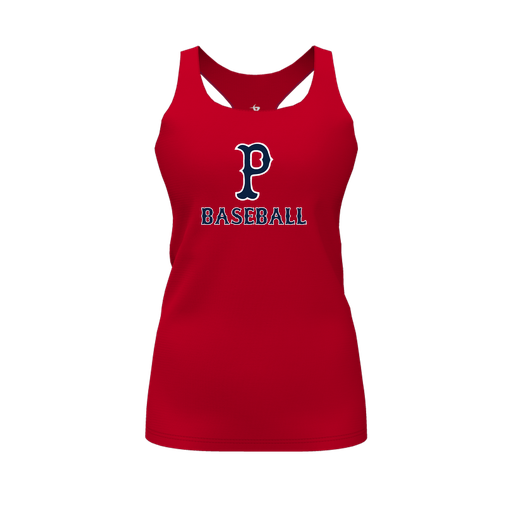 [CUS-DFW-RCBK-PER-RED-FYS-LOGO2] Racerback Tank Top (Female Youth S, Red, Logo 2)