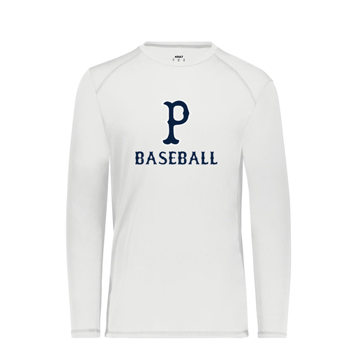 [6845.005.S-LOGO2] Men's SoftTouch Long Sleeve (Adult S, White, Logo 2)