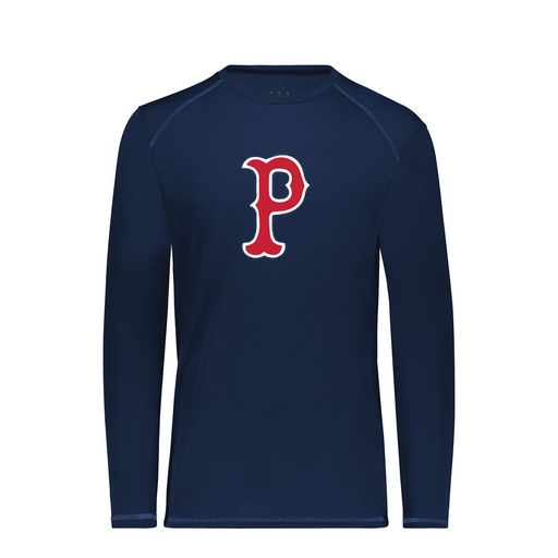 [6845.065.S-LOGO1] Men's SoftTouch Long Sleeve (Adult S, Navy, Logo 1)