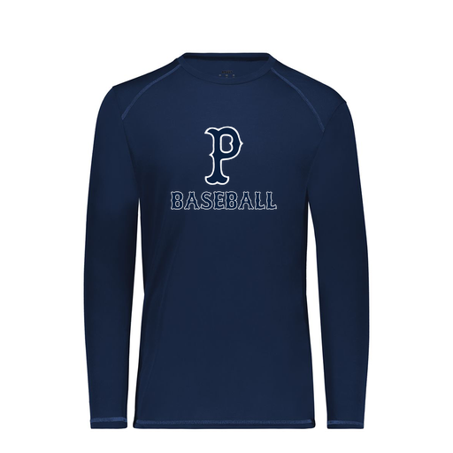 [6845.065.S-LOGO2] Men's SoftTouch Long Sleeve (Adult S, Navy, Logo 2)