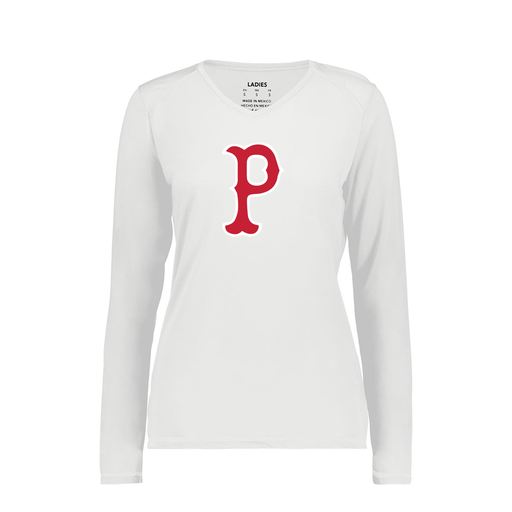 [6847.005.XS-LOGO1] Women's SoftTouch Long Sleeve (Female Adult XS, White, Logo 1)