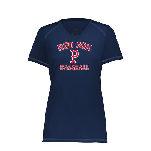 [6844.065.XS-LOGO3] Women's SoftTouch Short Sleeve (Female Adult XS, Navy, Logo 3)