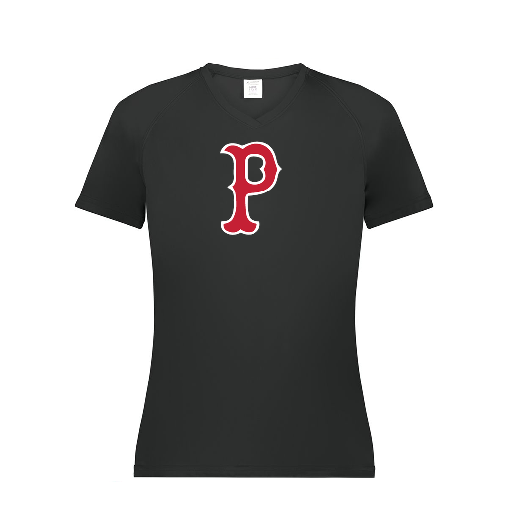 Ladies Smooth Sport V-Neck T-Shirt