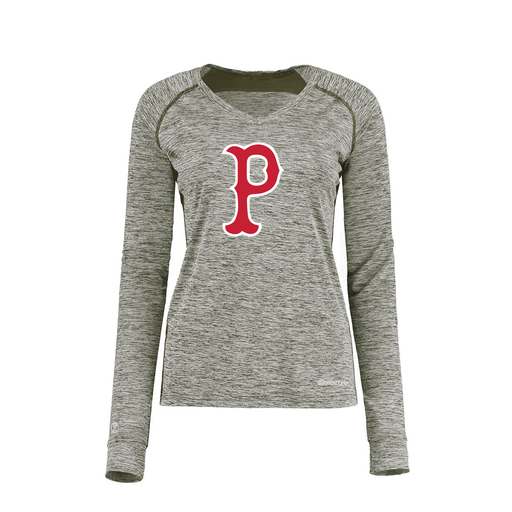 [222770.K94.XS-LOGO1] Ladies Electric Long Sleeve Shirt (Female Adult XS, Gray, Logo 1)