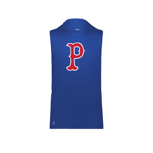 [222590.060.XS-LOGO1] Men's CoolDry Sleeveless Hoodie (Adult XS, Royal, Logo 1)