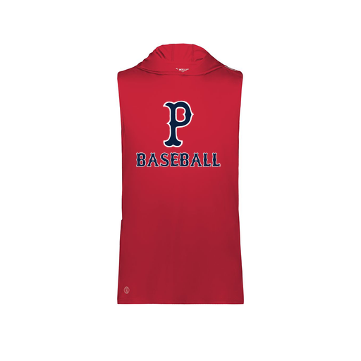 [222590.083.XS-LOGO2] Men's CoolDry Sleeveless Hoodie (Adult XS, Red, Logo 2)