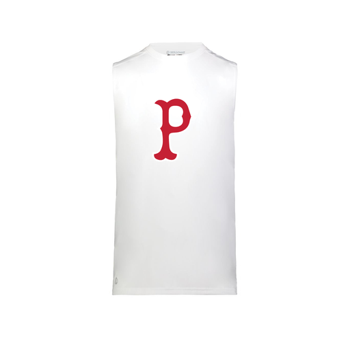 [222593.005.S-LOGO1] Men's CoolDry TankTop (Adult S, White, Logo 1)