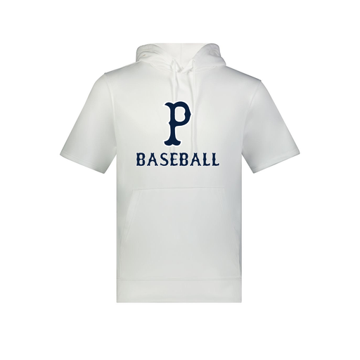 [6871.005.S-LOGO2] Men's Dri Fit Short Sleeve Hoodie (Adult S, White, Logo 2)