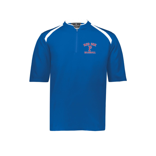 [229581-AS-RYL-LOGO3] Men's Dugout Short Sleeve Pullover (Adult S, Royal, Logo 3)