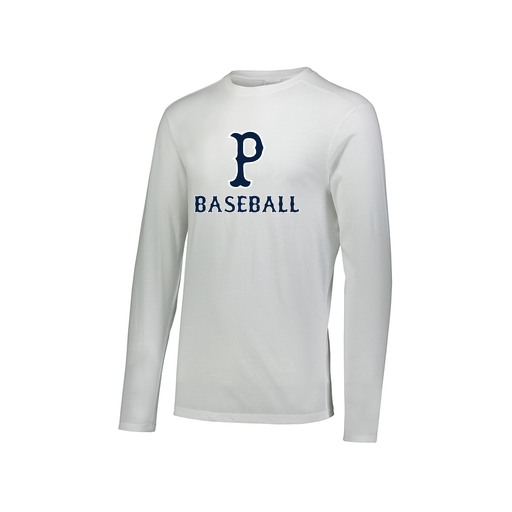 [FTLCUBWH-AXS-LOGO2] Decker Men's Tri-Blend T-Shirt - Long Sleeve (Adult XS, White, Logo 2)