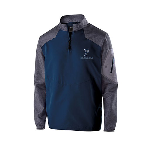 [229155.H03.XS-LOGO2] Men's Raider LS Pullover (Adult XS, Navy, Logo 2)