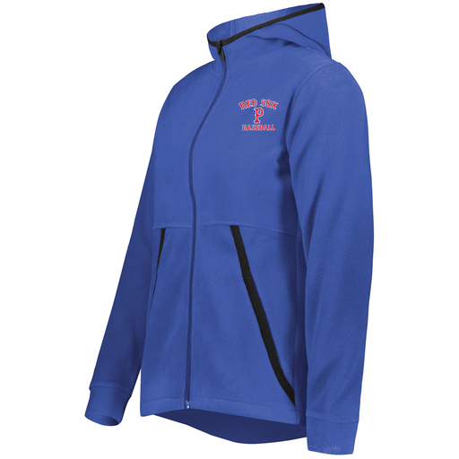 [6860.060.XS-LOGO3] Ladies Chill Full Zip Fleece (Female Adult XS, Royal, Logo 3)