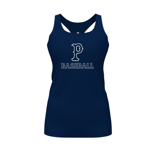 [CUS-DFW-RCBK-PER-NVY-FYS-LOGO2] Racerback Tank Top (Female Youth S, Navy, Logo 2)