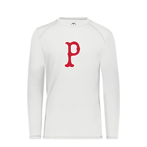 [6845.005.S-LOGO1] Men's SoftTouch Long Sleeve (Adult S, White, Logo 1)