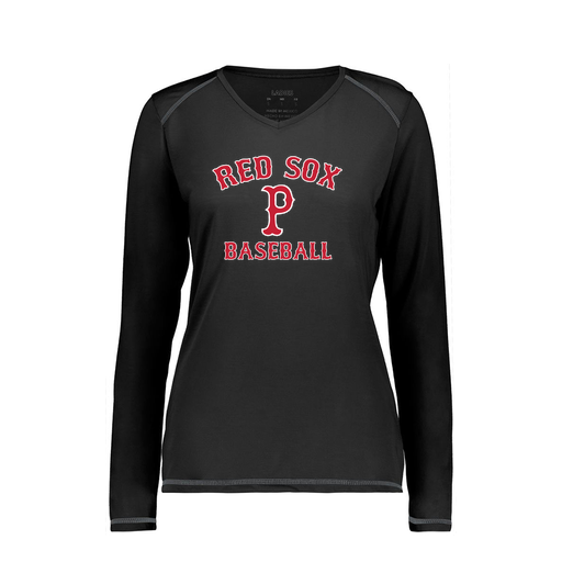[6847.080.XS-LOGO3] Women's SoftTouch Long Sleeve (Female Adult XS, Black, Logo 3)