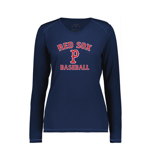 [6847.065.XS-LOGO3] Women's SoftTouch Long Sleeve (Female Adult XS, Navy, Logo 3)