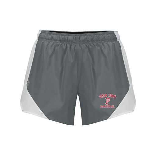 [229489.R04.S-LOGO3] Girls Olympus Shorts (Female Youth S, Gray, Logo 3)