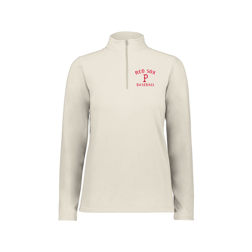 [6864.53T.XS-LOGO3] Ladies MicroFleece 1/4 Zip Pullover (Female Adult XS, White, Logo 3)