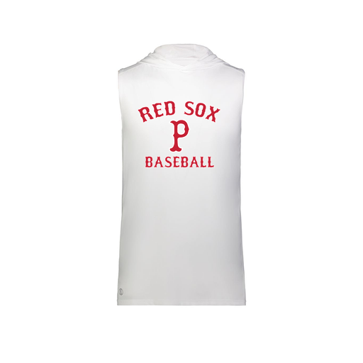 [222590.005.XS-LOGO3] Men's CoolDry Sleeveless Hoodie (Adult XS, White, Logo 3)