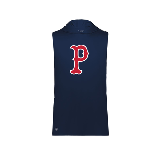 [222590.065.XS-LOGO1] Men's CoolDry Sleeveless Hoodie (Adult XS, Navy, Logo 1)