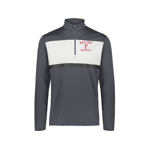 [222691.F52.S-LOGO3] Youth Bold 1/4 Zip Pullover (Youth S, Gray, Logo 3)